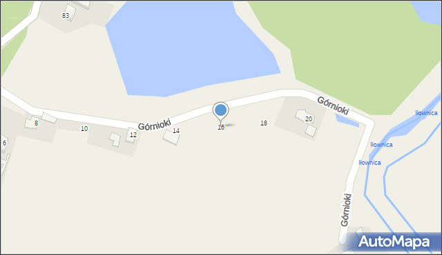 Pierściec, Górnioki, 16, mapa Pierściec