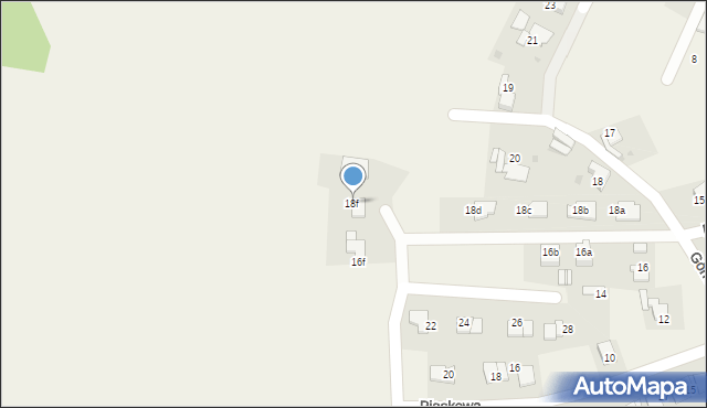 Pilchowice, Górnicza, 18f, mapa Pilchowice