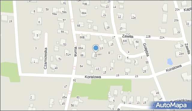 Piotrków Trybunalski, Gołębia, 11, mapa Piotrków Trybunalski