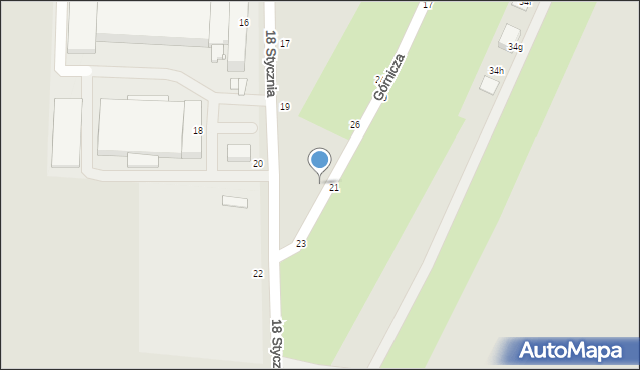 Piotrków Trybunalski, Górnicza, 28, mapa Piotrków Trybunalski