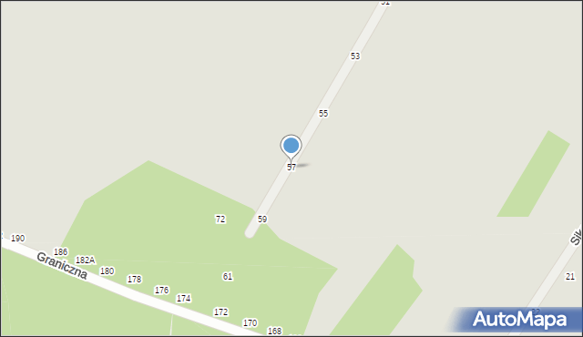 Piotrków Trybunalski, Górnicza, 57, mapa Piotrków Trybunalski