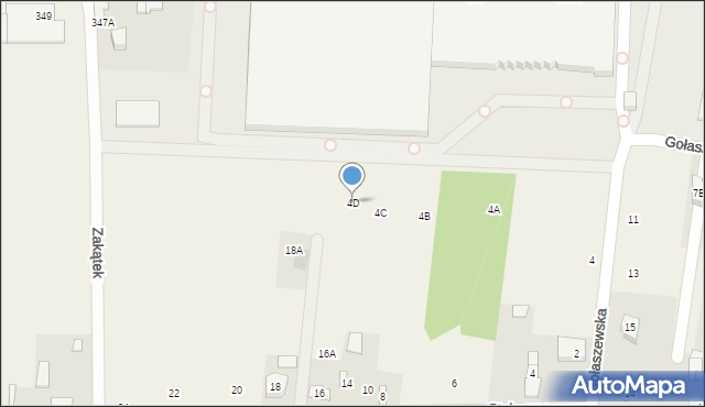 Płochocin, Gołaszewska, 4D, mapa Płochocin