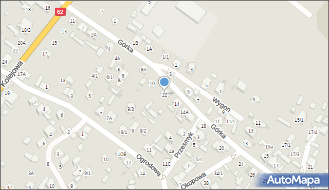 Płock, Górka, 12, mapa Płock