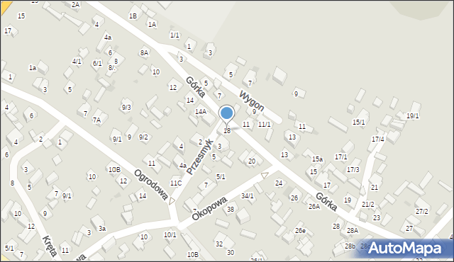 Płock, Górka, 18, mapa Płock