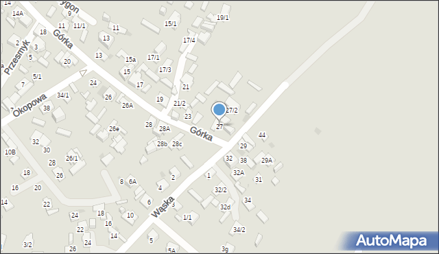 Płock, Górka, 27, mapa Płock