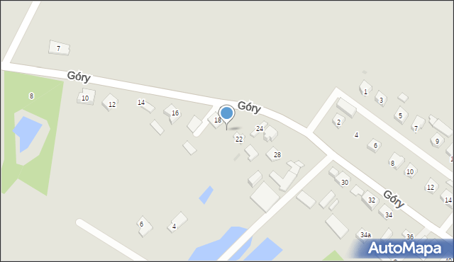 Płock, Góry, 20, mapa Płock