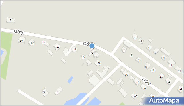 Płock, Góry, 24, mapa Płock