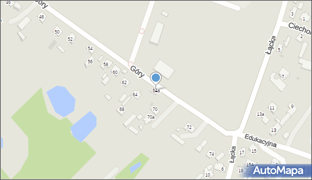 Płock, Góry, 64a, mapa Płock
