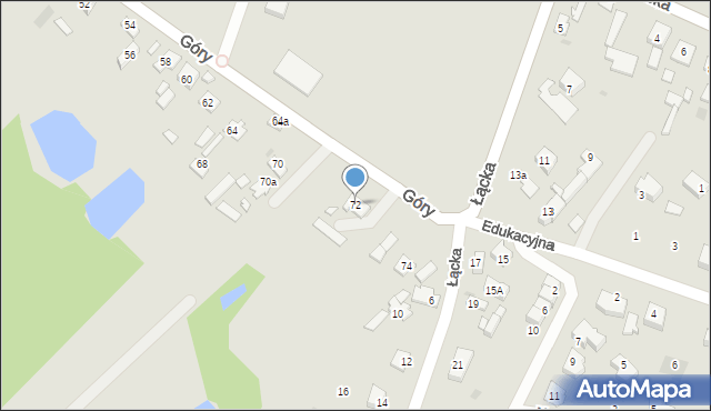 Płock, Góry, 72, mapa Płock