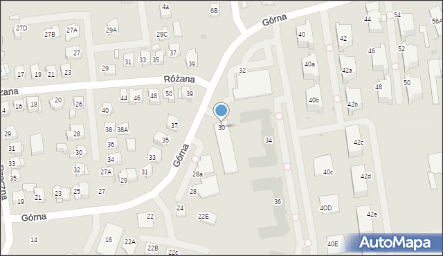 Płock, Górna, 30, mapa Płock