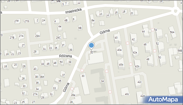 Płock, Górna, 32, mapa Płock