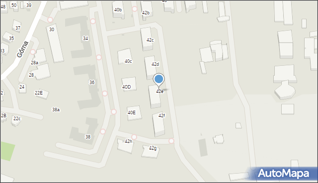 Płock, Górna, 42e, mapa Płock