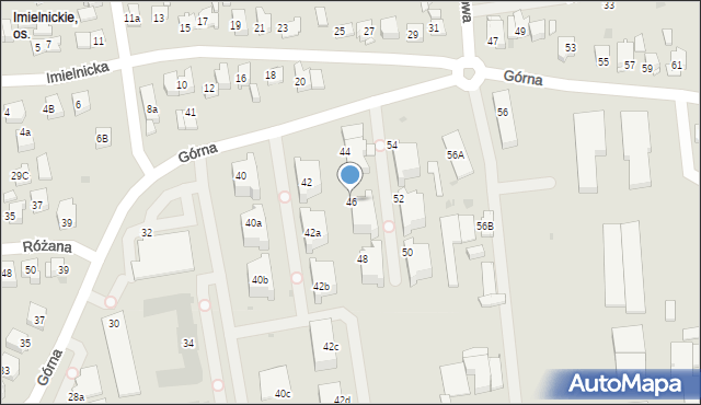 Płock, Górna, 46, mapa Płock