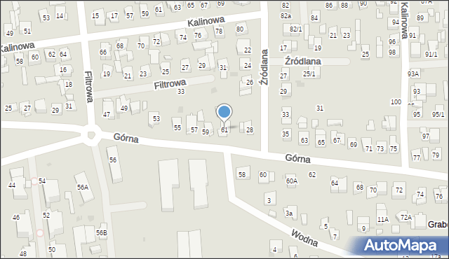 Płock, Górna, 61, mapa Płock
