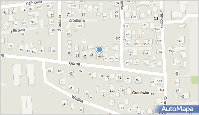 Płock, Górna, 69, mapa Płock