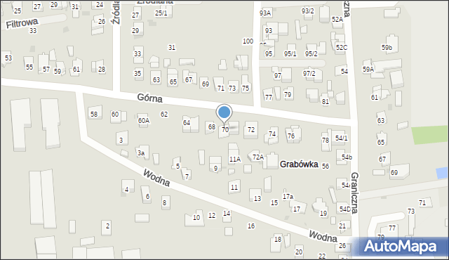 Płock, Górna, 70, mapa Płock