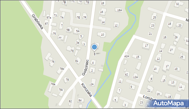 Płock, Gościniec, 6, mapa Płock