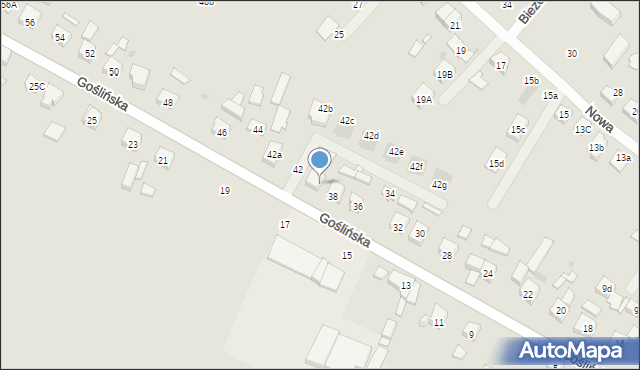 Pobiedziska, Goślińska, 40, mapa Pobiedziska