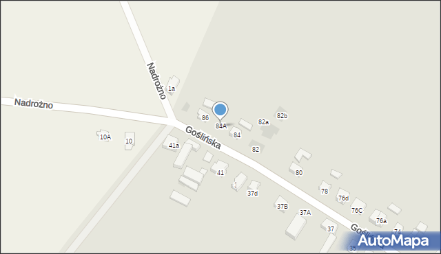 Pobiedziska, Goślińska, 84A, mapa Pobiedziska