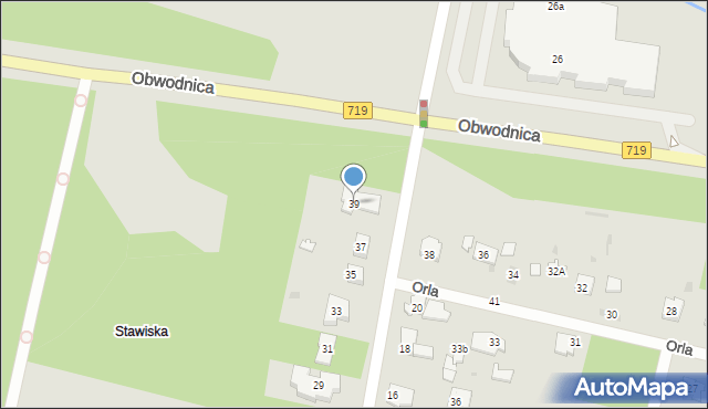 Podkowa Leśna, Gołębia, 39, mapa Podkowa Leśna