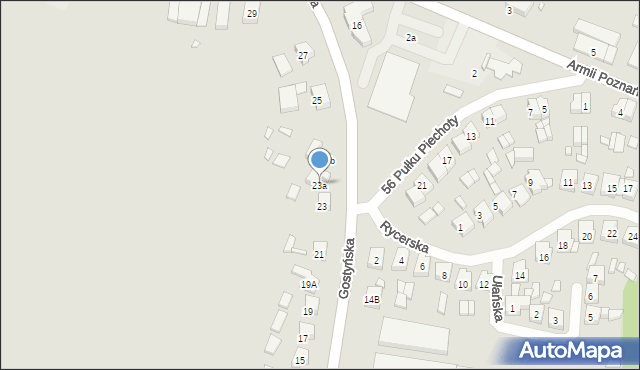 Pogorzela, Gostyńska, 23a, mapa Pogorzela