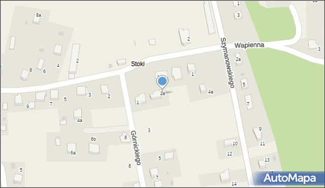 Pogorzyce, Górnickiego Łukasza, 1a, mapa Pogorzyce