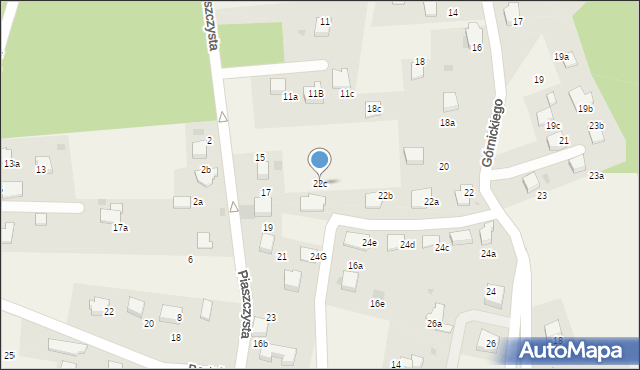Pogorzyce, Górnickiego Łukasza, 22c, mapa Pogorzyce