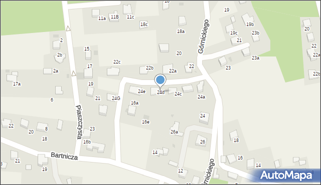 Pogorzyce, Górnickiego Łukasza, 24d, mapa Pogorzyce