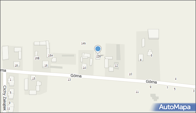 Pogroszew-Kolonia, Górna, 12b, mapa Pogroszew-Kolonia