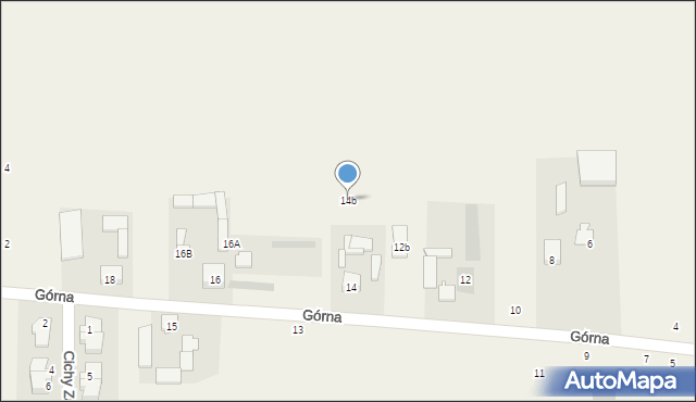 Pogroszew-Kolonia, Górna, 14b, mapa Pogroszew-Kolonia