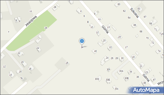 Pogwizdów, Górna, 14, mapa Pogwizdów
