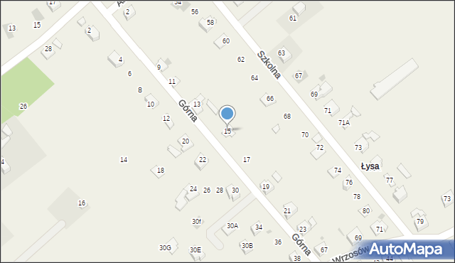 Pogwizdów, Górna, 15, mapa Pogwizdów
