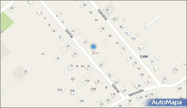 Pogwizdów, Górna, 17, mapa Pogwizdów