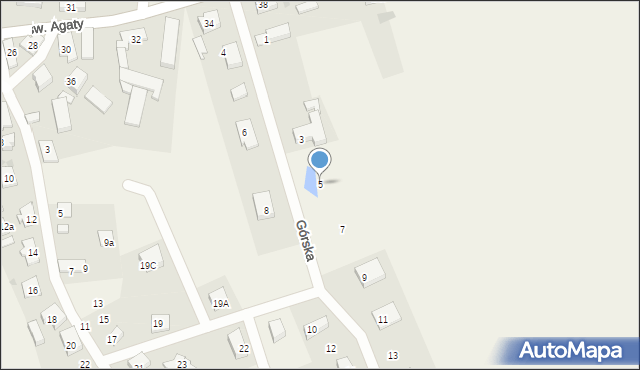 Połchowo, Górska, 5, mapa Połchowo