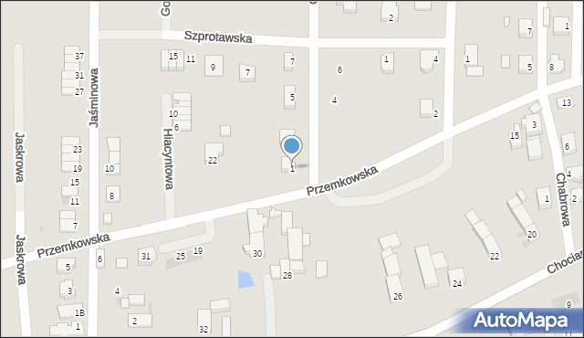 Polkowice, Gorczycowa, 1, mapa Polkowice