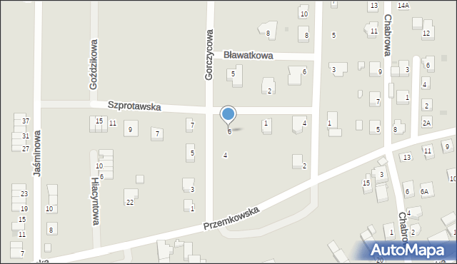 Polkowice, Gorczycowa, 6, mapa Polkowice