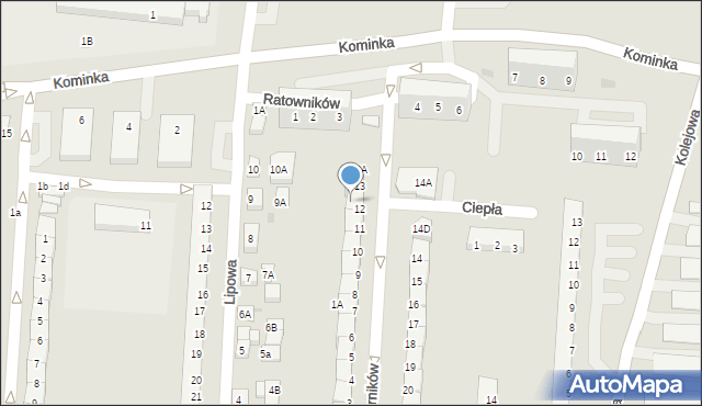 Polkowice, Górników, 12B, mapa Polkowice