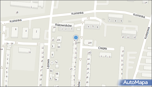 Polkowice, Górników, 13, mapa Polkowice