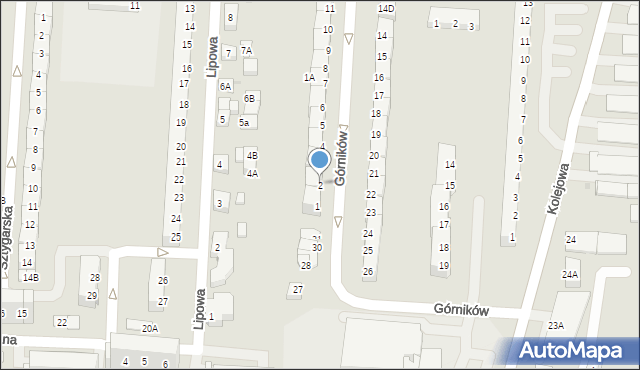 Polkowice, Górników, 2, mapa Polkowice