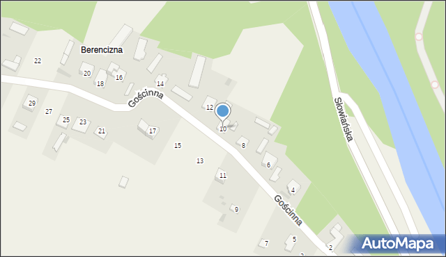 Pomiechówek, Gościnna, 10, mapa Pomiechówek