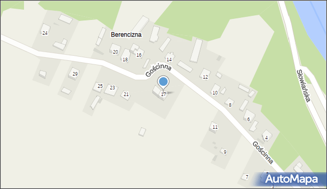 Pomiechówek, Gościnna, 17, mapa Pomiechówek