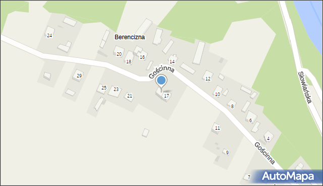 Pomiechówek, Gościnna, 19, mapa Pomiechówek