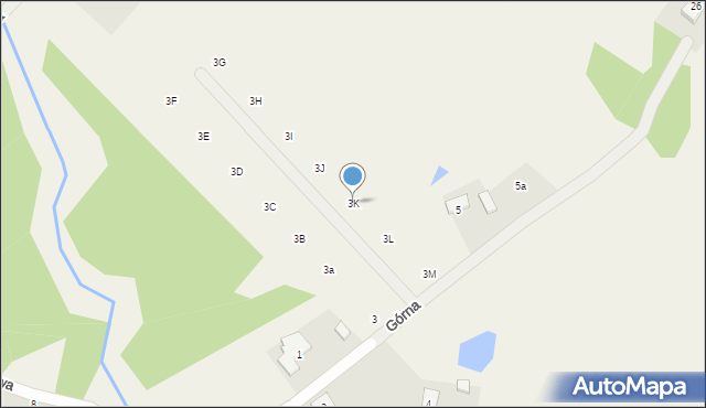 Pomlewo, Górna, 3K, mapa Pomlewo