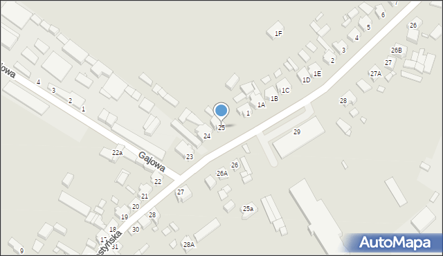 Poniec, Gostyńska, 25, mapa Poniec