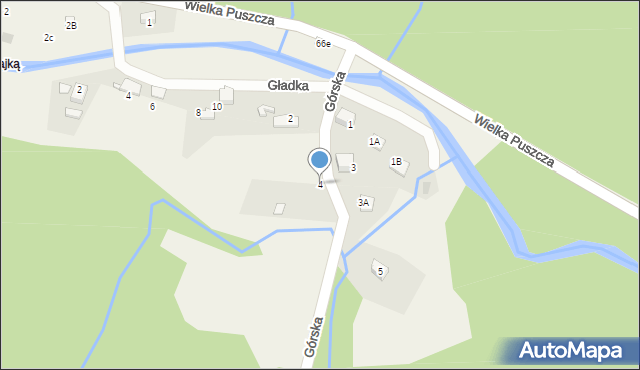 Porąbka, Górska, 4, mapa Porąbka