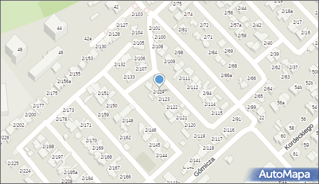 Poznań, Górnicza, 2/124, mapa Poznania