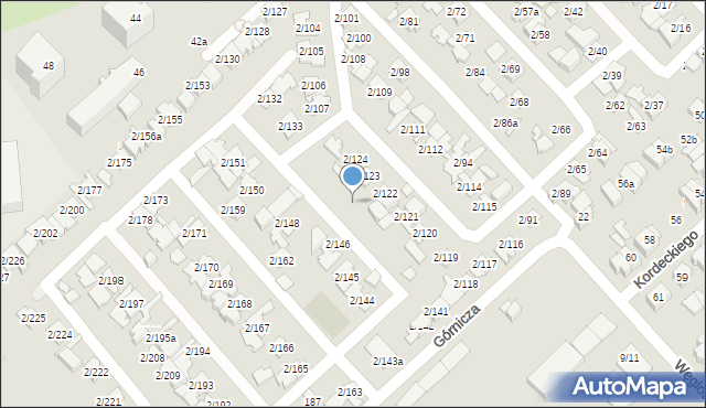 Poznań, Górnicza, 2/136, mapa Poznania