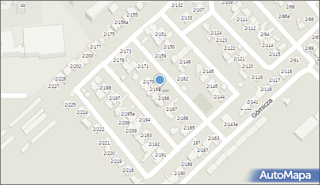 Poznań, Górnicza, 2/169a, mapa Poznania