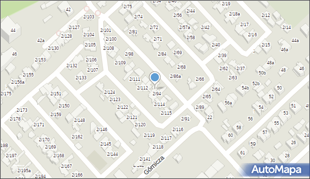 Poznań, Górnicza, 2/94a, mapa Poznania