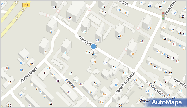 Poznań, Górczyńska, 41, mapa Poznania